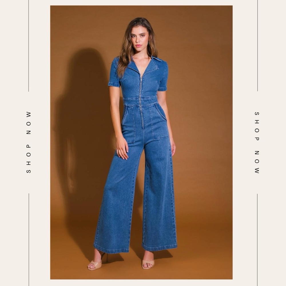 Denim jumpsuit
